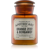 Paddywax Apothecary Orange Zest &amp; Bergamot lum&acirc;nare parfumată 226 g