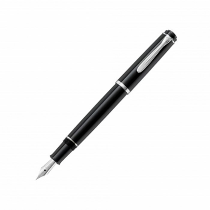 Stilou classic Pelikan P205 F negru cu rezerva 930735