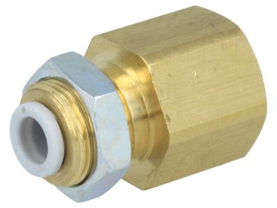 Racord Push-in Filetat Rc 3/8 Alamă 1-10 Bar foto
