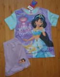 Pijama fata mov vara bumbac Disney Aladdin 5/6 ani noua made in UK, 5-6 ani