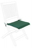 Perna pentru scaun de gradina Poly180 Square, Bizzotto, 42 x 42 cm, poliester impermeabil, verde inchis