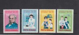 ROMANIA 1976 LP 912 CENTENARUL CRUCII ROSII SERIE MNH