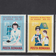 ROMANIA 1976 LP 912 CENTENARUL CRUCII ROSII SERIE MNH