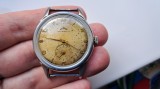 Ceas Tellus Spirofix mecanic defect, Analog, Metal necunoscut, Mecanic-Manual