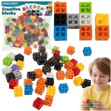 Set cuburi creative de constructie 160 piese multicolore Kruzzel