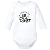 Body bebe big sister surori gluma funny alb bumbac marimea 80