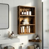 vidaXL Dulap de perete pentru baie Stejar Afumat 40 x 10 x 60,5 cm 889355