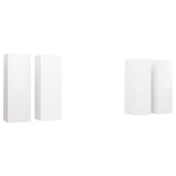 Cumpara ieftin Dulapuri TV, 4 buc., alb, 30,5x30x90 cm, lemn prelucrat