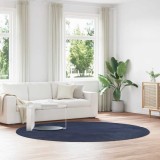 Covor shaggy cu pom &icirc;nalt, NAVARRA, bleumarin, 240x240 cm