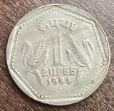 C50 - Moneda foarte veche - India - 1 rupee - 1984