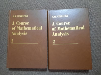 A COURSE OF MATHEMATICAL ANALYSIS S M NIKOLSKY 2 VOLUME foto