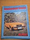 revista autoturism noiembrie 1981 - prezentarea pentru prima oara a autoturismului oltcit la targul international bucuresti