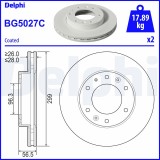 DELPHI BG5027C Disc frana
