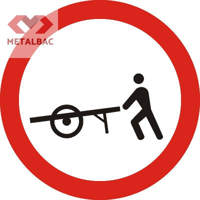 Accesul interzis vehiculelor &amp;icirc;mpinse sau trase cu m&amp;acirc;na, C12 foto