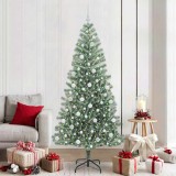 vidaXL Pom de Crăciun artificial cu zăpadă imitată și lumină LED 3396827