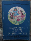 Dezvoltarea vorbirii elevilor in limba romana - Simion Morarescu, 1970