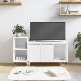 Comoda TV, alb, 100x35x55 cm, lemn prelucrat GartenMobel Dekor, vidaXL