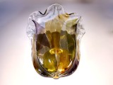 Aplice, Art Deco, sticlă Murano, La Murina, lalea, vintage