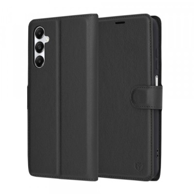 Husa pentru Samsung Galaxy A05s A057, Techsuit, Leather Folio, Neagra foto