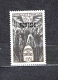 FRANTA 1951 - ZIUA TIMBRULUI. SUPRATIPAR &bdquo;TUNISIE&rdquo;, URMA SARNIERA, DB9