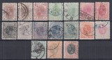 ROMANIA 1900/1906 LP 54 REGELE CAROL I SPIC DE GRAU FARA FILIGRAN SERIE STAMPILATA, Stampilat