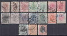 ROMANIA 1900/1906 LP 54 REGELE CAROL I SPIC DE GRAU FARA FILIGRAN SERIE STAMPILATA