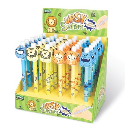 Pix care se sterge cu capac, Upsy Safari, 4 modele (36 buc/display) foto