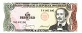 Republica Dominicana 1 Peso Oro 1987 P-126b UNC