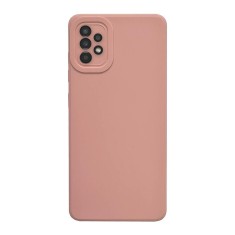 Husa compatibila cu samsung galaxy a13 4g, matte efect, camera ultra safe, htpmag, roz pal