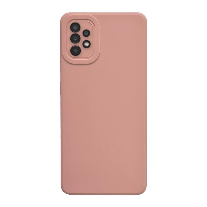 Husa compatibila cu samsung galaxy a13 4g, matte efect, camera ultra safe, htpmag, roz pal
