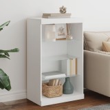 vidaXL Servantă cu lumini LED, alb, 60,5x37x100 cm