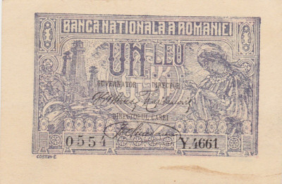 ROMANIA 1 LEU 1920 XF+ foto