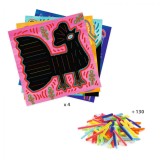 Kit creativ - Tablouri cu sarma plusata super soft | Djeco