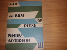 ALBUM DE PIESE PENTRU ACORDEON ( rar, 1965, format mare ) * foto