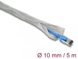 Plasa cu auto-inchidere pentru organizare cabluri 5mx10mm ecranare EMC, Delock 20992