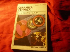 Al. Nica - Ceramica Tehnica - Ed.Tehnica 1988 ,144 pag