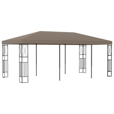 vidaXL Pavilion, gri taupe, 6 x 3 m, material textil foto