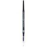 bellaoggi I Brow Sculpt Eyebrows Pencil creion spr&acirc;ncene precise cu pensula culoare Granite Gray 1 g