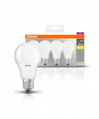 Set 4 becuri led osram e27 9w 806 lumeni lumina foto