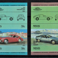 NEVIS 1985 - Masini de epoca celebre / serie MNH