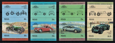 NEVIS 1985 - Masini de epoca celebre / serie MNH foto