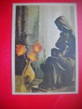 HOPCT 23675 STATUETA- K SUNINS 1962 - RUSIA --MUZEE - CP PICTURA --NECIRCULATAMUNTII
