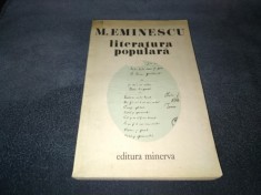 M EMINESCU - LITERATURA POPULARA