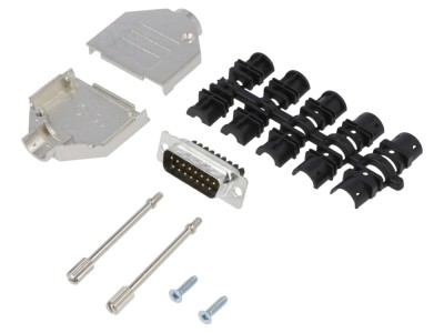 Conector D-Sub 15-Pin tată drept foto
