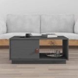 VidaXL Măsuță de cafea, gri, 80x50x35,5 cm, lemn masiv de pin 818262