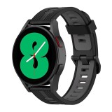 Cumpara ieftin Curea Bratara Silicon Watch 20mm w002 Samsung Watch 4/5/6/7/8/Active 2 &ndash; Huawei Watch GT 3 42mm/ GT 3 Pro 43mm Negru