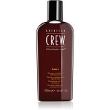 American Crew Hair &amp; Body 3-IN-1 sampon, balsam si gel de dus 3in1 pentru barbati 250 ml