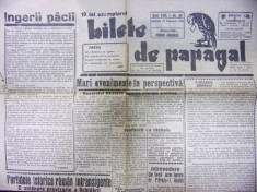 BILETE DE PAPAGAL-TUDOR ARGHEZI, NR. 44 , 1945 foto