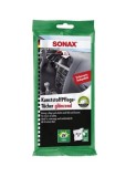 Servetele umede auto pentru suprafetele din plastic, cu efect lucios, 10 buc Sonax