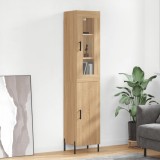 VidaXL Dulap &icirc;nalt, stejar sonoma, 34,5x34x180 cm, lemn prelucrat